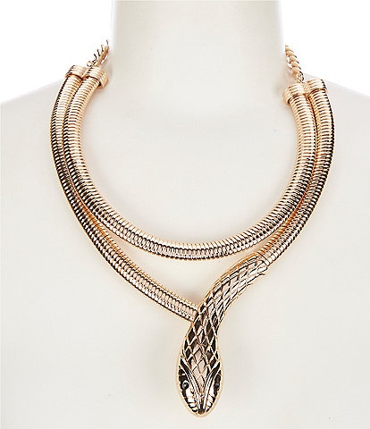 Anna Ava Multi Layer Paperclip Chain Necklace - Gold