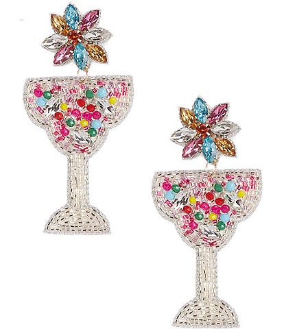Anna & Ava Embellished Crystal Cocktail Hoop Statement Earrings