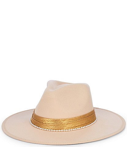 Anna & Ava Felt Pearl Band Fedora Hat