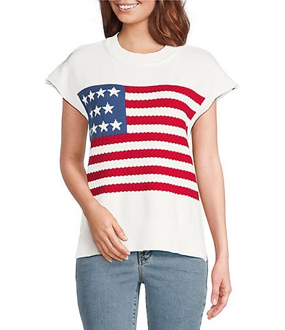 Anna & Ava Flag Knitted Pullover