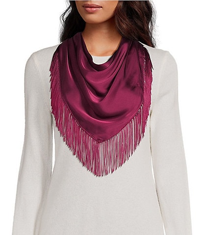 Anna & Ava Fringe Triangle Scarf