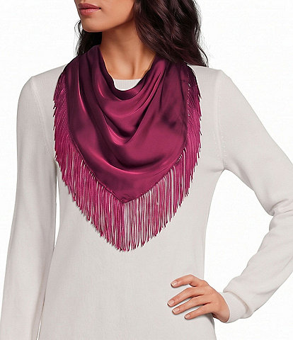 Anna & Ava Fringe Triangle Scarf