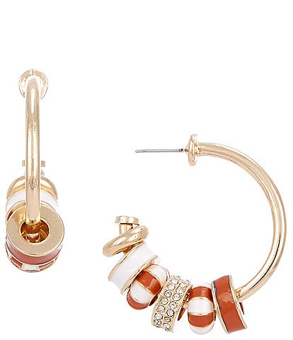 Anna & Ava Game Day Beaded Triple Hoop Earrings