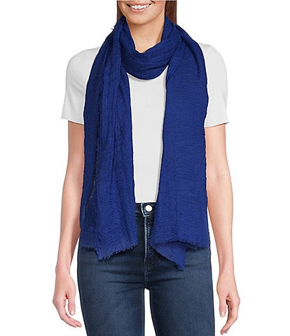 Anna & Ava Gauze Self Fringe Scarf Wrap