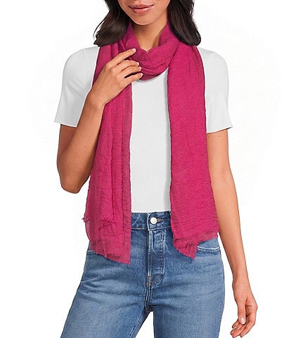 Anna & Ava Gauze Self Fringe Scarf Wrap