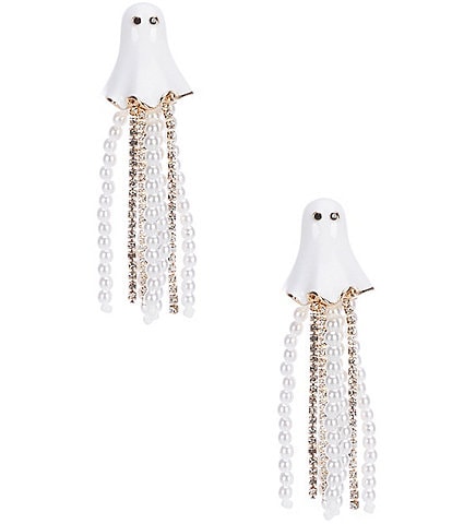 Anna & Ava Ghost Drop Earrings with Tassels