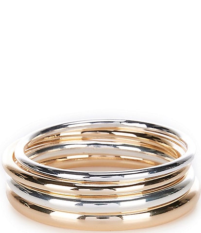 Anna & Ava Gold & Silver Bangle Set