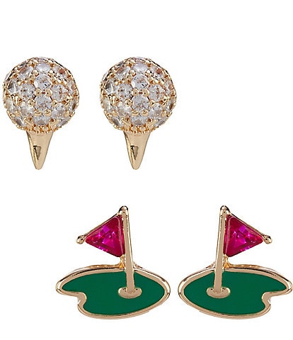 Anna & Ava Golf Stud Earrings Set