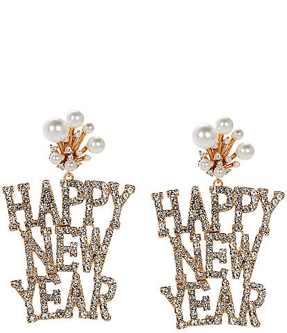 Anna & Ava Happy New Year Drop Earrings