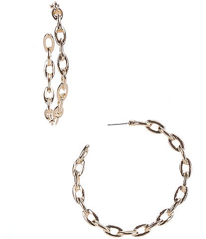 Anna & Ava Link Hoop Earrings