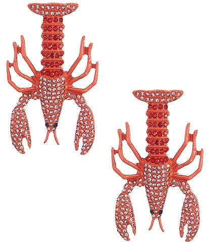 Anna & Ava Lobster Resort Rhinestone Drop Earrings
