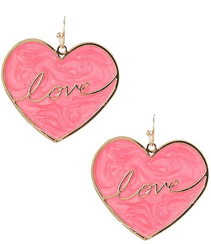 Anna & Ava Love Heart Drop Earrings
