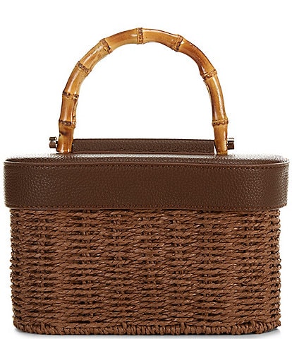 Anna & Ava Odette Straw Train Case