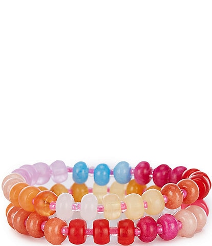 Anna & Ava Ombre Beaded Stretch Bracelet Set