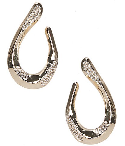 Anna & Ava Organic Loop Crystal Drop Earrings