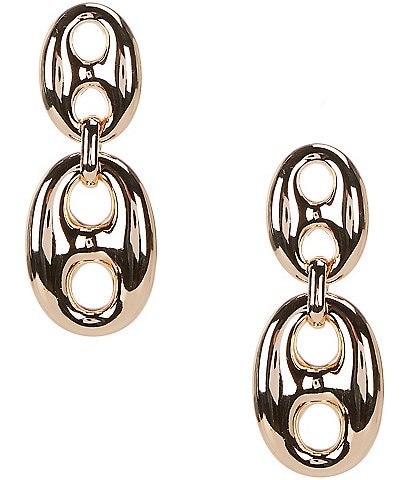 Anna & Ava Oversized Double Link Drop Earrings
