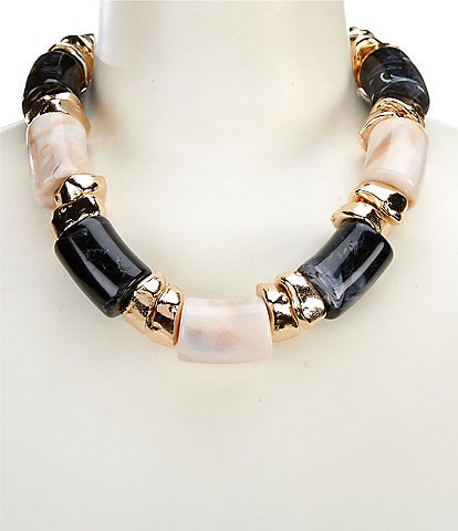 Anna & Ava Oversized Tube Statement Necklace