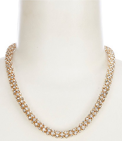 Anna & Ava Crystal Pave Rope Statement Necklace