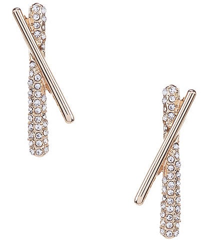 Anna & Ava Pave Stick Drop Earrings
