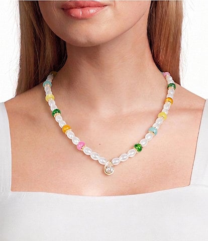 Anna & Ava Pearl Stoned Beaded Collar Necklace