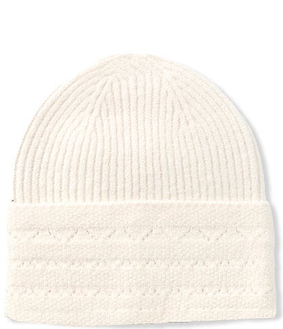 Anna & Ava Pointelle Knit Beanie