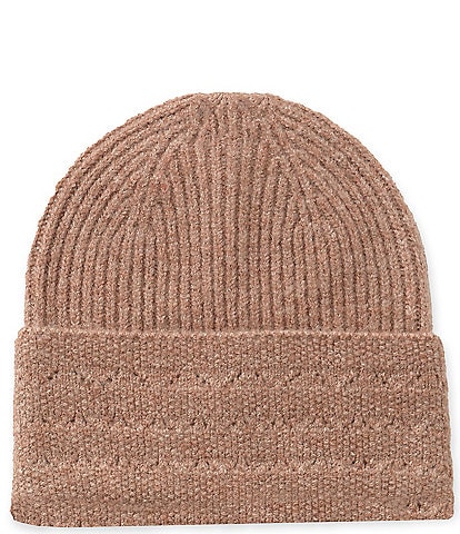 Anna & Ava Pointelle Knit Beanie