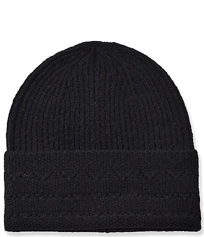 Anna & Ava Pointelle Knit Beanie