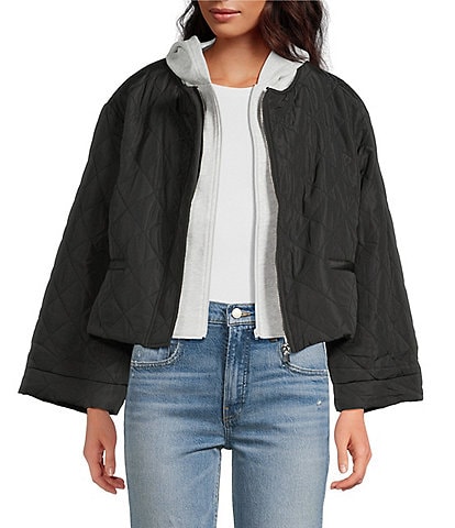 Anna & Ava Quilted Jacket with Removable Hoodie Dickey Jacket
