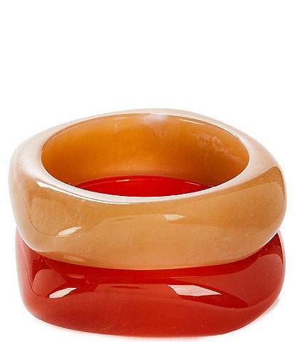 Anna & Ava Resin Resort Bangle Bracelet Set