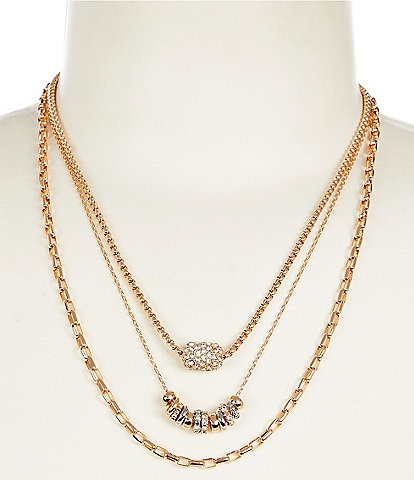 Anna & Ava Rondelle Multi Strand Collar Necklace