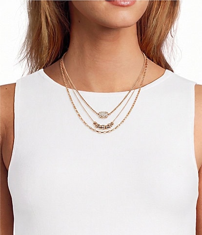 Anna & Ava Rondelle Multi Strand Chain Necklace