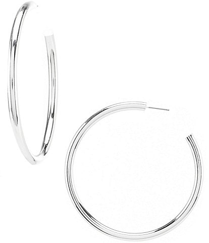 Anna & Ava Silver Hoop Earrings