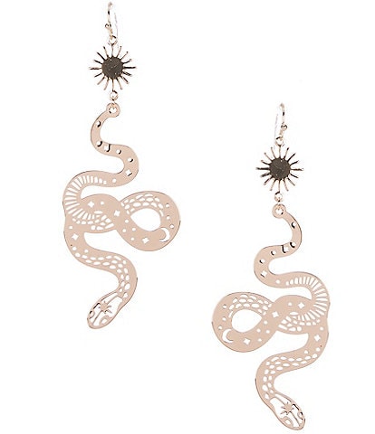 Anna & Ava Snake Cut Out Statement Drop Earrings