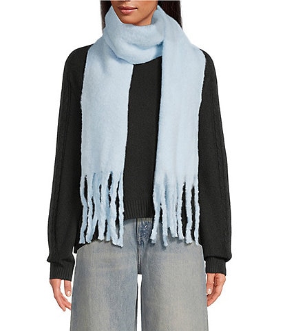 Anna & Ava Solid Fuzzy Oblong Scarf