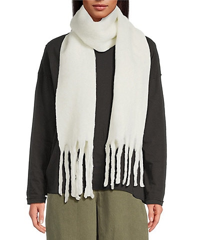Anna & Ava Solid Fuzzy Oblong Scarf
