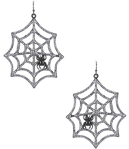 Anna & Ava Halloween Spider Web Drop Earrings