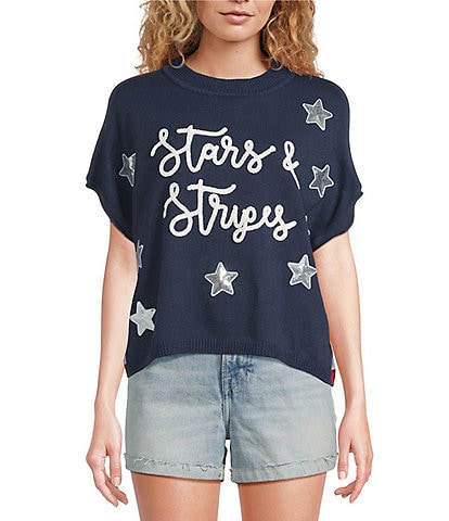 Anna & Ava Stars and Stripes Knitted Pullover