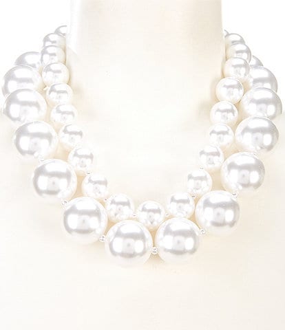 Anna & Ava Statement Pearl Short Multi-Strand Necklace