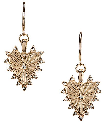 Anna & Ava Textured Heart Hoop Earrings