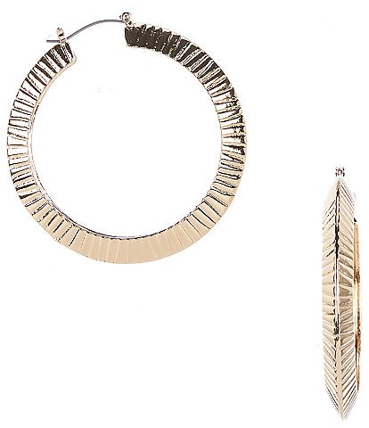 Anna & Ava Textured Hoop Earrings