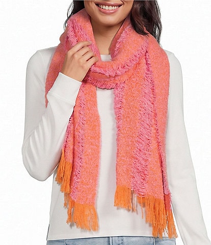 Anna & Ava Textured Two Tone Scarf Wrap