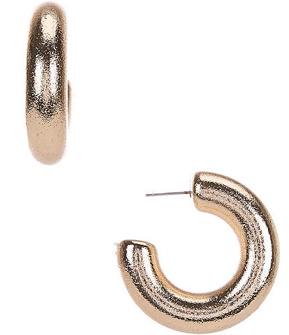 Anna & Ava Thick Textured Hoop Earrings