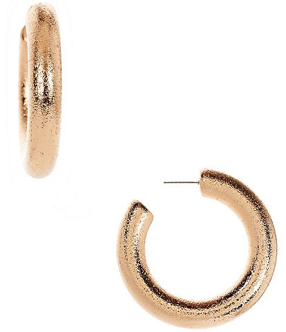 Anna & Ava Thick Textured Hoop Earrings