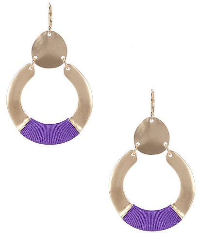 Anna & Ava Thread Wrap Orbital Earrings