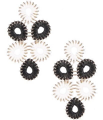 Anna & Ava Thread Wrapped Statement Drop Earrings