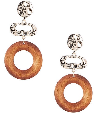 Anna & Ava Three Oval Drop Statement Drop Earrings