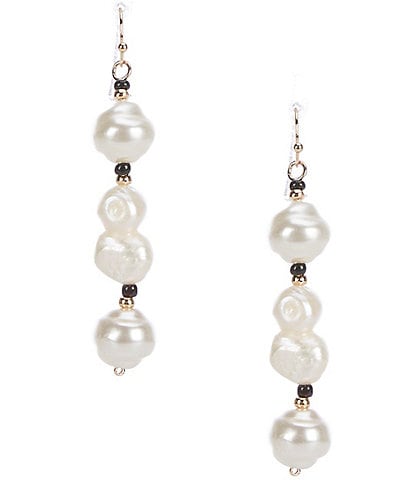 Anna & Ava Triple Freshwater Pearl Drop Earrings