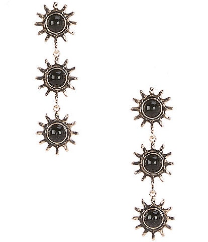 Anna & Ava Triple Sun Linear Earrings