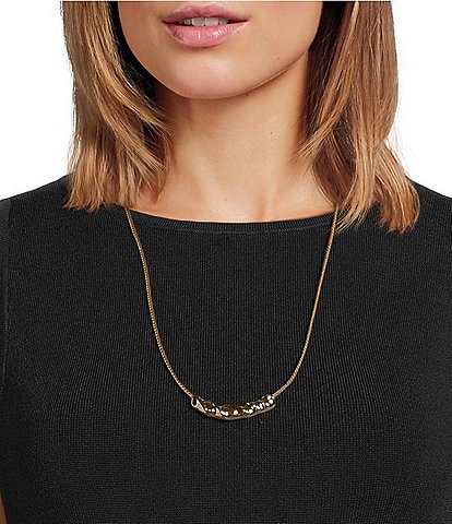 Anna & Ava Twisted Bar Cord Statement Necklace