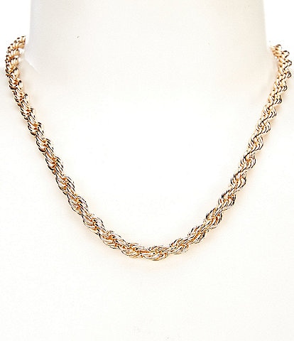 Anna & Ava Twisted Metal Chain Necklace